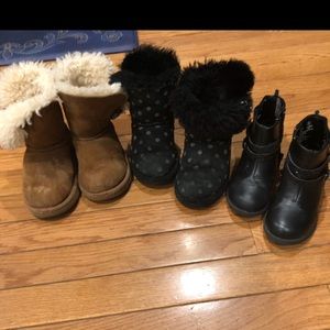 Toddler ugg boots 3 pair bundle